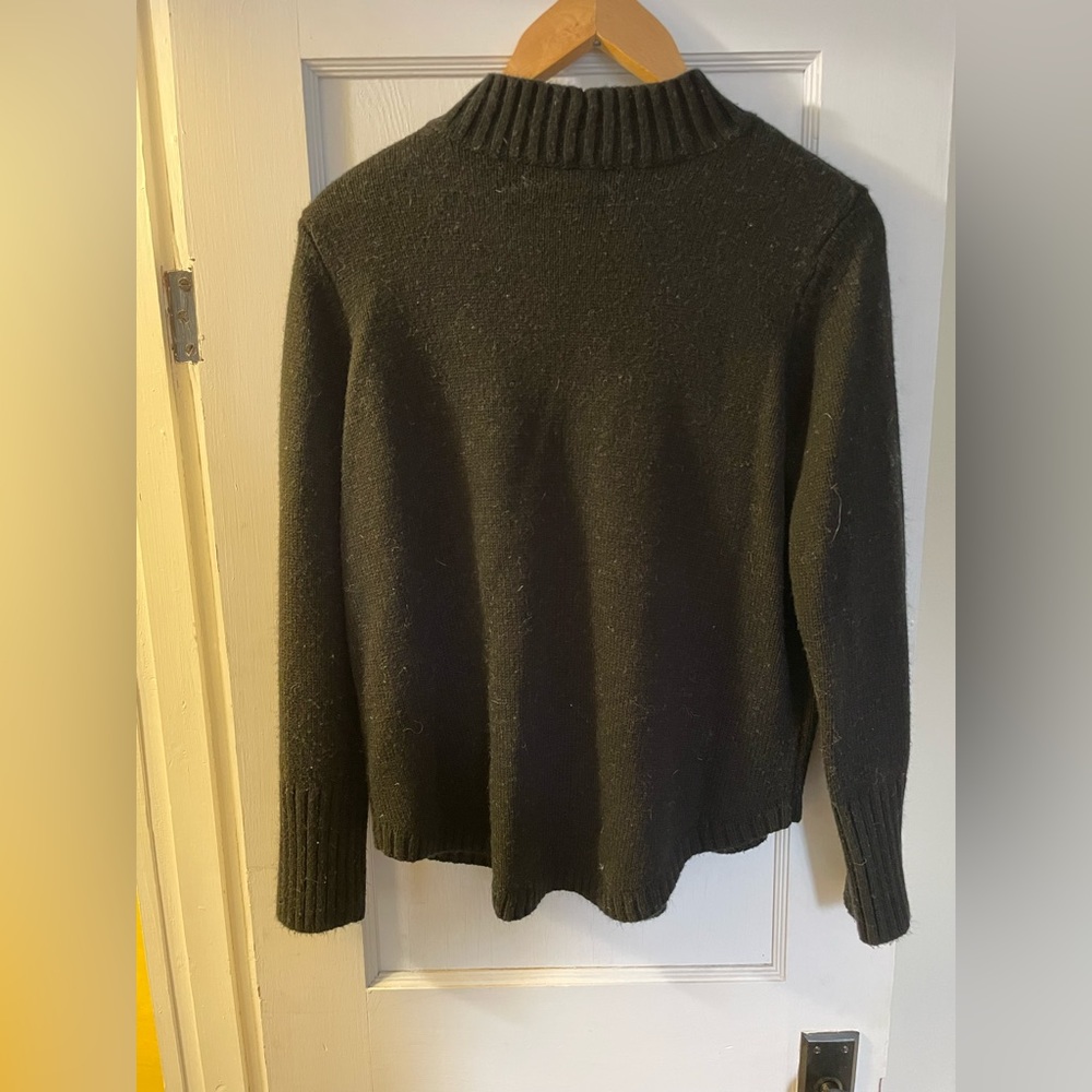 Simple black mock turtleneck